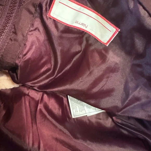 Weatherproof Maroon Puffer Jacket with Faux Fur Hood - Picture 3 of 7